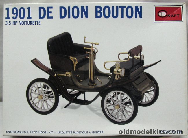 Minicraft 1/16 1901 De Dion Bouton Automobile - (ex Entex / Bandai / Union), 1521 plastic model kit